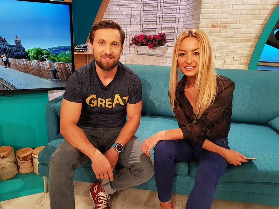 Flavia Mihășan și Dani Oțil, pe vremea când asistenta TV era la „Neatza”