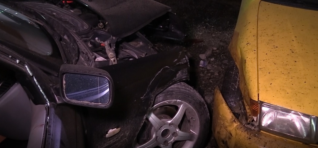 Şapte vehicule au fost făcute zob dintr-un foc