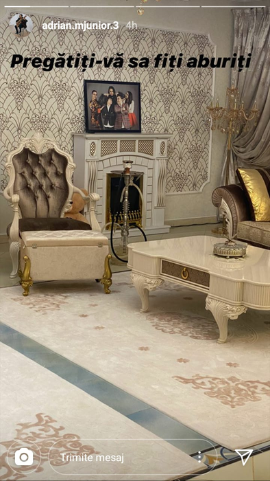 Lux și opulență în vila lui Adrian Minune din Ștefăneștii de Jos! Ce tablou emoționant are manelistul în livingul casei
