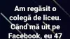 BANCUL ZILEI | Am regăsit o colegă de liceu