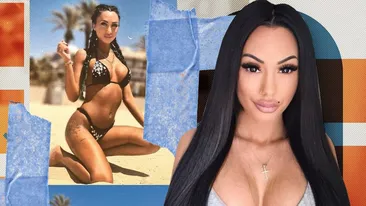 Sprâncenele tatuate și bronzul intens stârnesc mega-interes! Silvia are ochiul format și nu se încurcă cu orice bărbat!