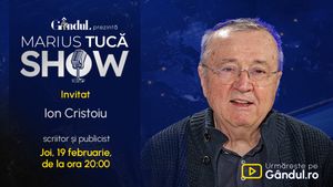 Marius Tucă Show începe joi, 19 februarie, de la ora 20.00, live pe Gândul. Invitat: Ion Cristoiu