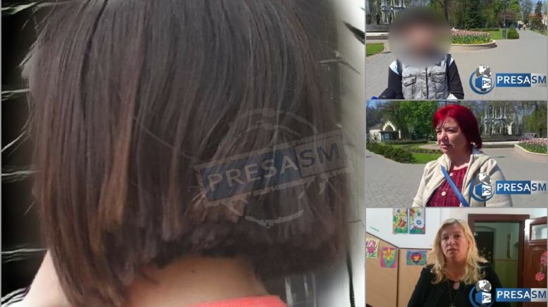 Primele delcarații ale elevei din Satu Mare pe care profesoara a silit-o să se tundă: ”Ne-a pus pe un scaun să mă tundă”