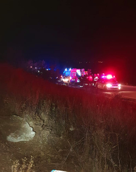 Accident grav în Giurgiu. Doi oameni au murit, după ce mașina în care se aflau s-a răsturnat