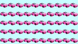 Test de logică | În această poză apar 50 de mașini. Una singură e diferită de toate celelalte. Care?