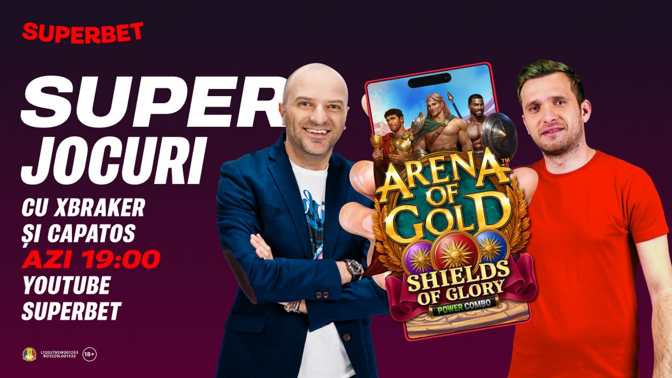 (P) Xbraker și Capatos te așteaptă live cu SuperJocuri, pe YouTube Superbet