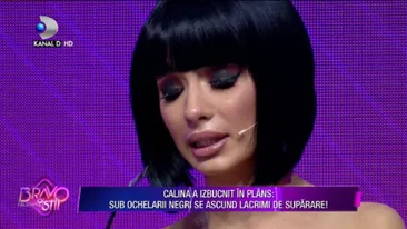 Calina Dumitrescu a izbucnit în plâns la emisiunea ”Bravo, ai stil!” Fiica Catincăi Roman refuză să mai participe în competiția de la Kanal D