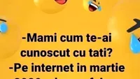 BANCUL ZILEI | Mami, cum te-ai cunoscut cu tati?