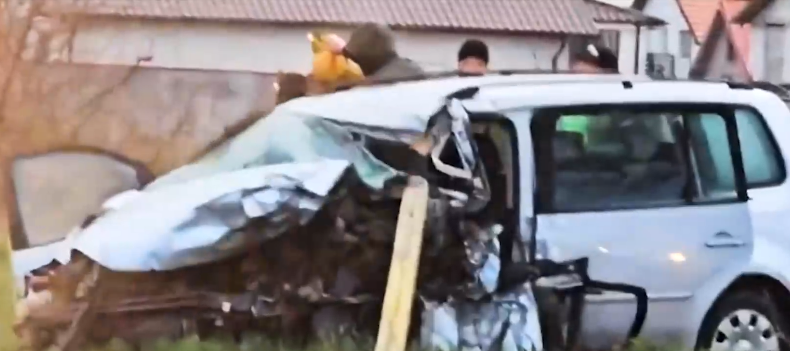 Filmul tragediei din Lumina. Primele imagini cu momentul accidentului în care Nicoleta și Valentin și-au pierdut viața