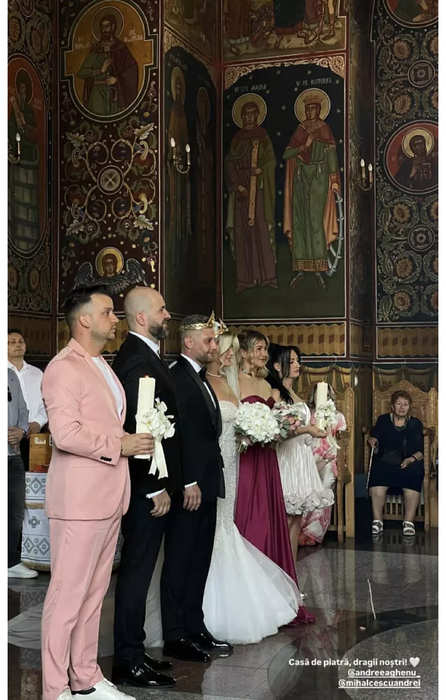 Lora și Ionuț Ghenu, nași de cununie! Primele imagini de la nunta Andreei Ghenu, cumnata artistei