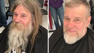 Transformare uluitoare al unui om al străzii! A fost mâna unui celebru stilist