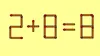Test IQ cu chibrituri | Mutați un singur băț, pentru a corecta 2 + 8 = 8