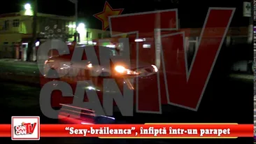 Sexy-braileanca, infipta intr-un parapet