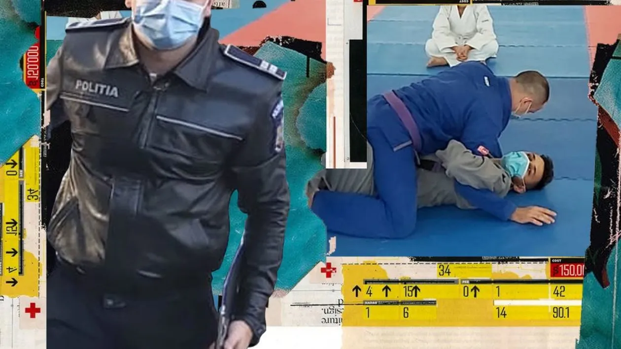 El este poliţistul-sensei din Craiova. Îi învață pe copii cum să scape de bătăuși prin jiu-jitsu