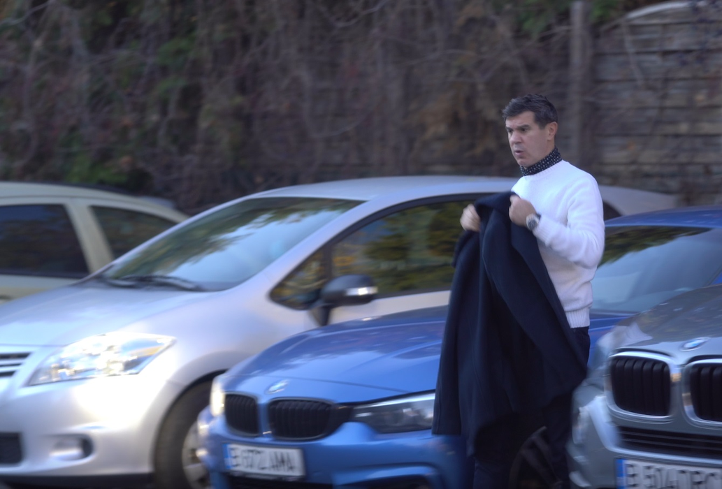 Mihai Leu, în "vizită" la Dani Oțil (Foto: CANCAN.RO)