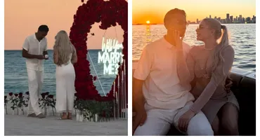 Nuntă în showbiz! Fotbalistul Ștefan Baiaram a cerut-o în căsătorie pe Cristina Răduț