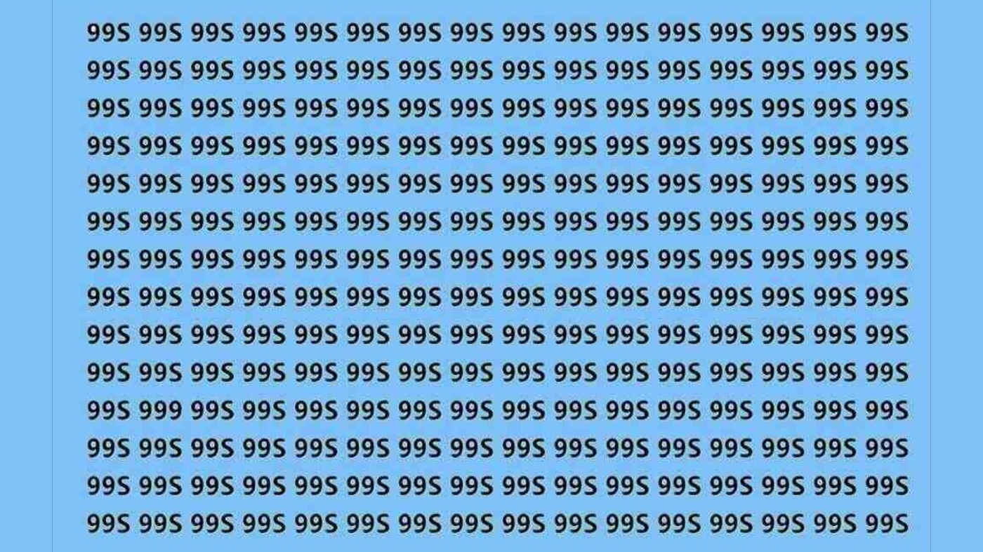 Test de perspicacitate | Ești genial dacă poți găsi numărul 999 în maximum 9 secunde