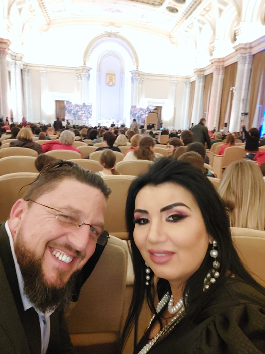 Adriana Bahmuțeanu și George Restivan/ foto: Facebook
