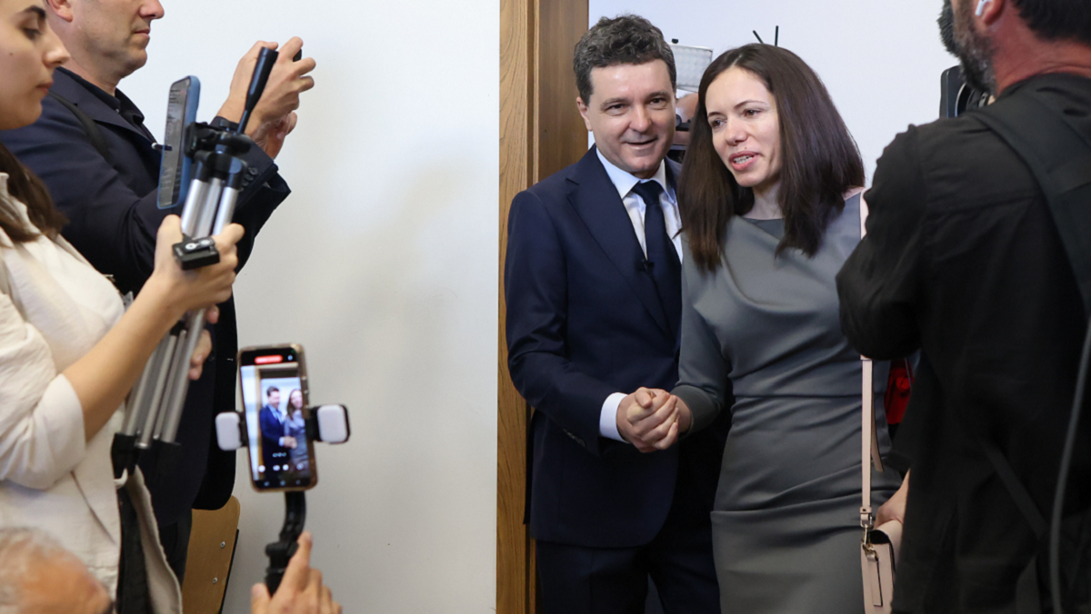 Nicușor Dan și soția sa, Mirabela/ Sursa foto: Inquam Photos/ George Călin
