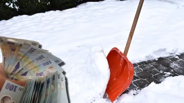 Un bărbat din Roman a primit 1.800 de lei amendă pentru că a curățat zăpada de pe trotuar. Ce spune legea