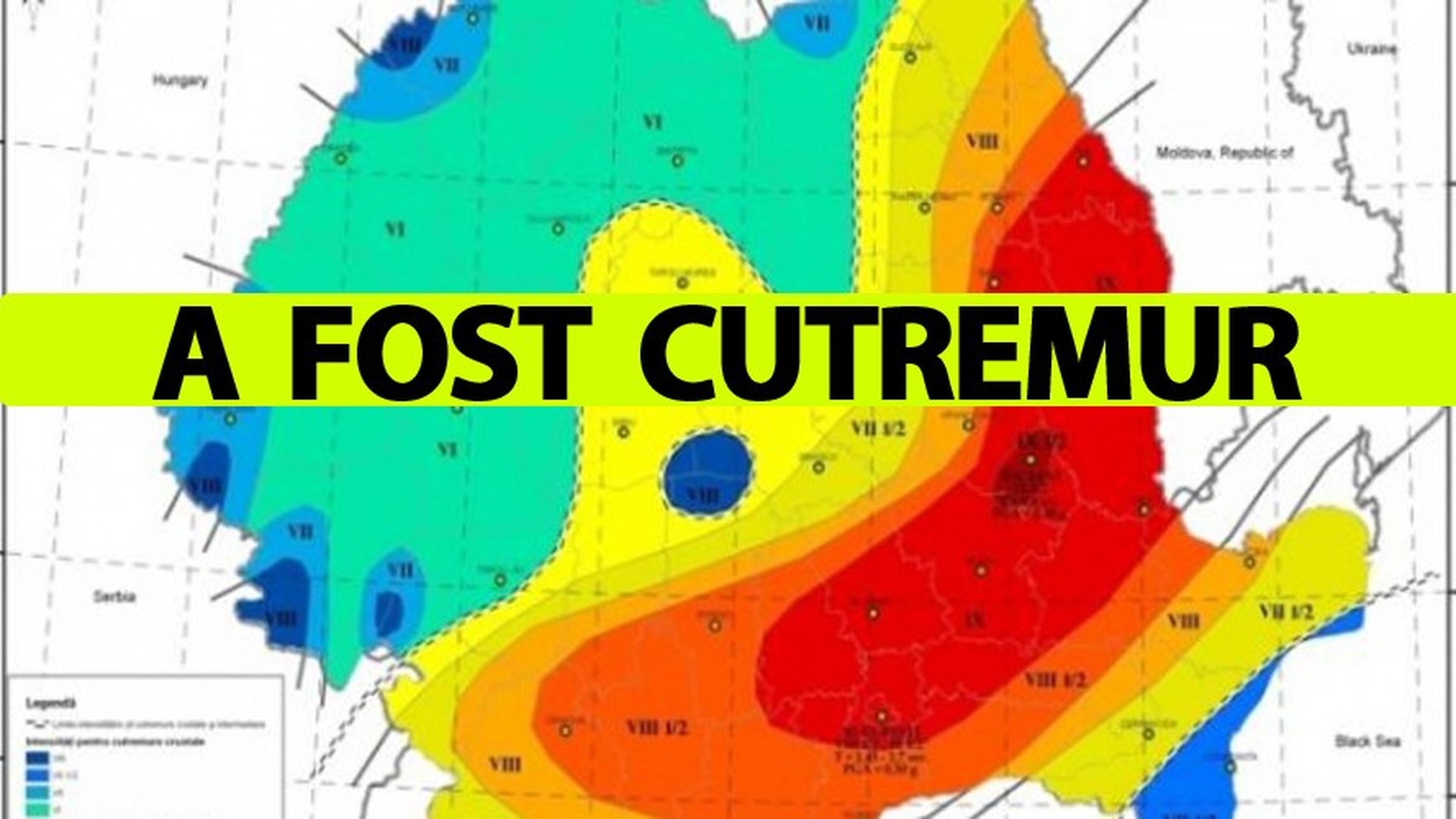 Cutremur mare în România! Seismul a avut loc sâmbătă, la ora 12:12