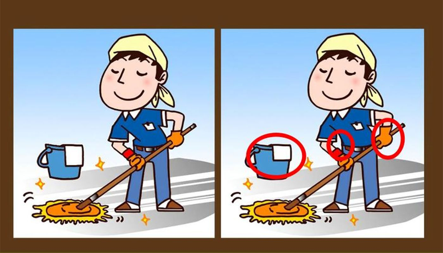Test de perspicacitate | Identificați 3 diferențe între acești doi oameni de serviciu