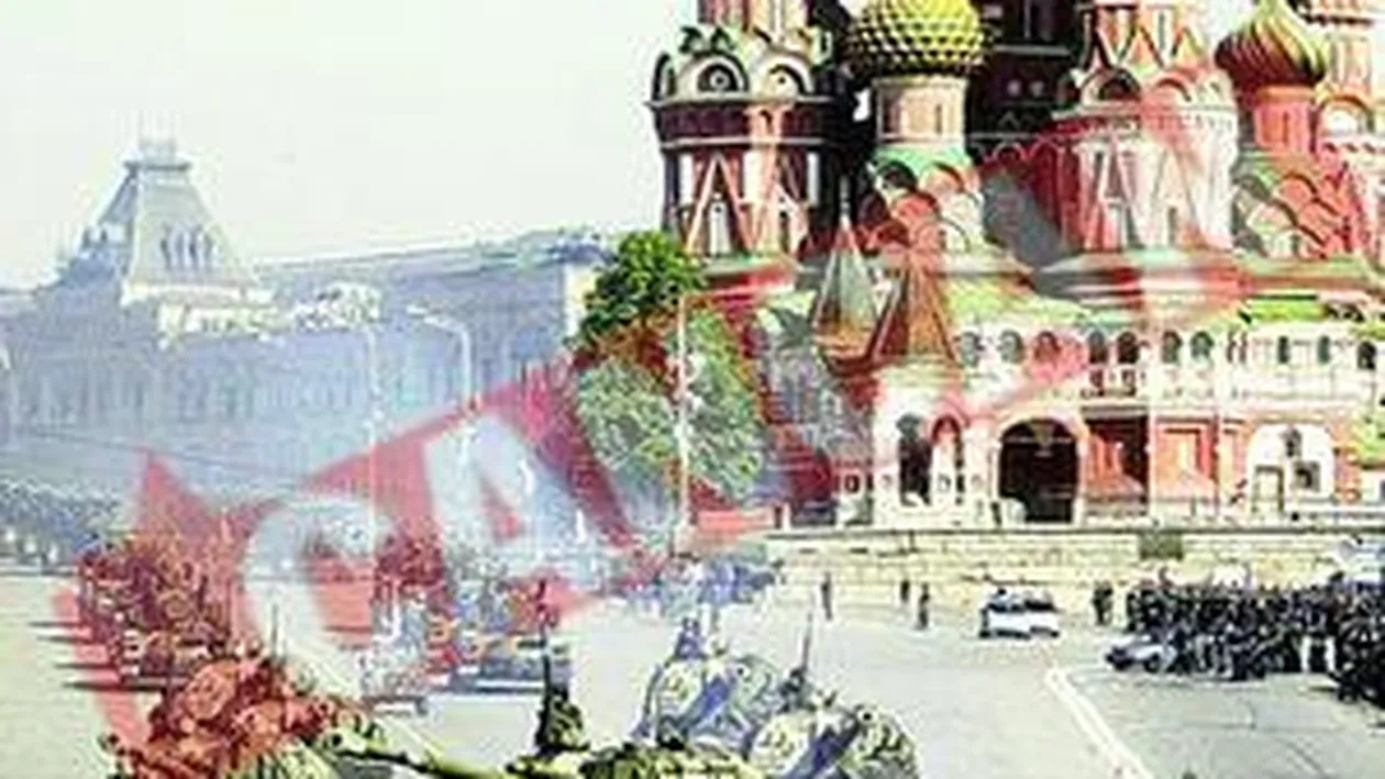 Piata Rosie, distrusa de blindate