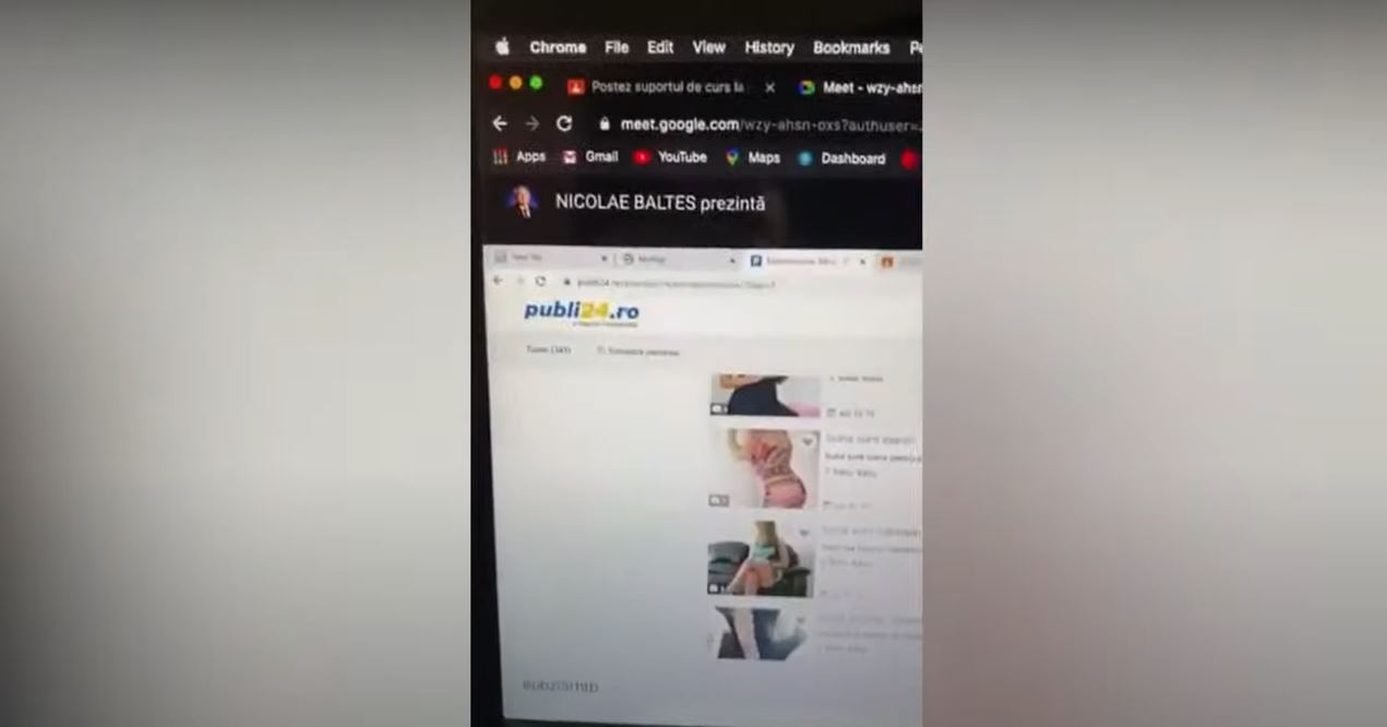 Profesor universitar din Sibiu, filmat de studenţi în timp ce naviga pe site-uri erotice: “Voi formula plângere penală” | FOTO & VIDEO