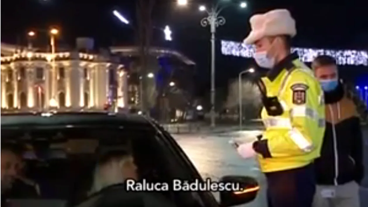 Raluca Bădulescu, prinsă de polițiștii de la Rutieră în neregulă chiar în noaptea de Revelion!