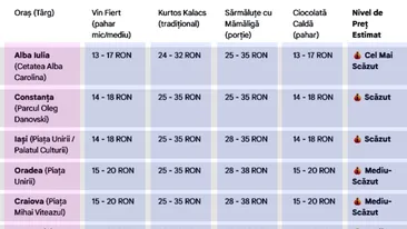 TOP 10 - Cele mai scumpe Târguri de Crăciun din România în 2025. În ce oraș este cel mai ieftin