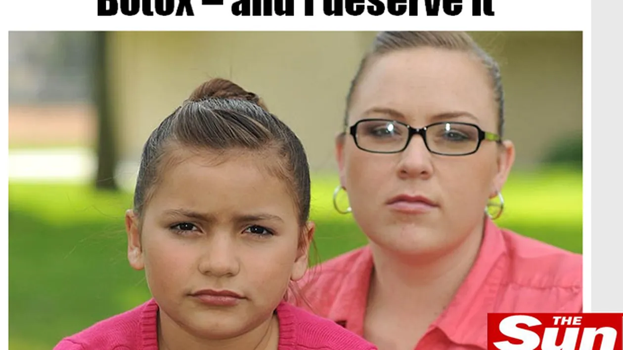Mama care isi injecta fata de 8 ani cu botox: Lumea ma uraste si merit