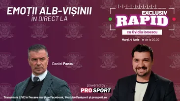 Daniel Pancu vine la EXCLUSIV RAPID marți, 4 iunie, de la ora 20.00