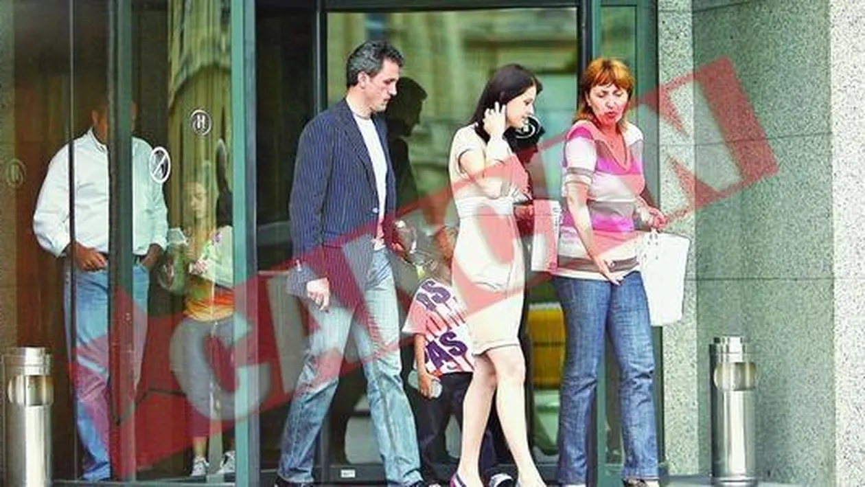 Gica Popescu si-a scos familia in oras