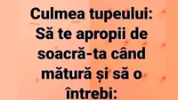 Bancul începutului de săptămână | Care este culmea tupeului