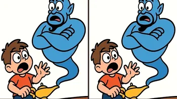 Test de logică | 3 dorințe? Nu, 3 diferențe – Găsește-le în maximum 45 de secunde!