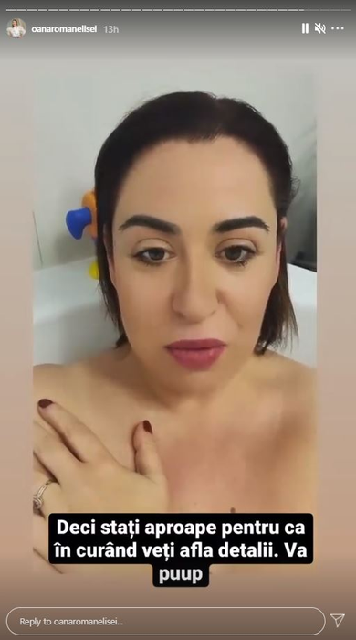 Cu multe kilograme în minus, Oana Roman s-a filmat dezbrăcată în cada cu spumă! A dezvăluit un secret: “Încep un proiect în televiziune” | VIDEO