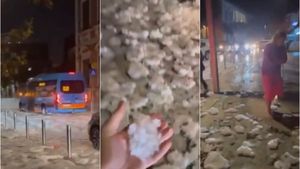 Furtună puternică în Cipru! Imagini apocaliptice din Paphos, lovit puternic de grindină