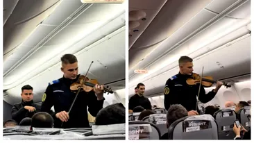 Surpriză de 1 decembrie, la 10.000 m altitudine! Momentul care i-a înduioșat pe toți pasagerii Tarom