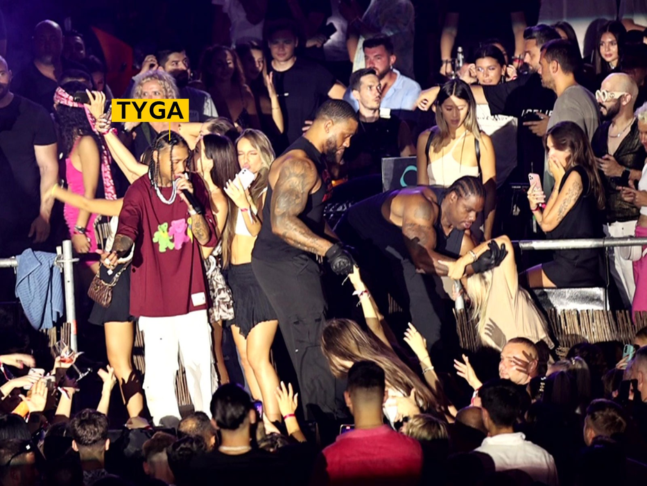 Tyga a creat isterie în clubul Nuba Mamaia (Foto: CANCAN.RO)