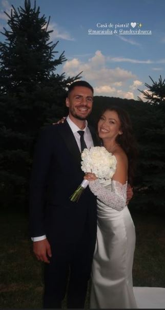 Andrei Burcă și Mara s-au căsătorit religios/ sursă foto: Instagram
