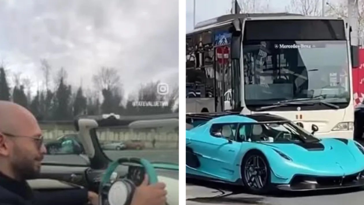 Andrew Tate s-a filmat în timp ce gonea pe străzile din Capitală cu 150 de km/h. Ireal ce a urmat imediat după