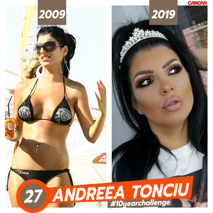 #10yearchallenge. Cum arătau Andra, Gina Pistol sau Antonia în urmă cu 10 ani. Top 30 transformări  ale vedetelor din România