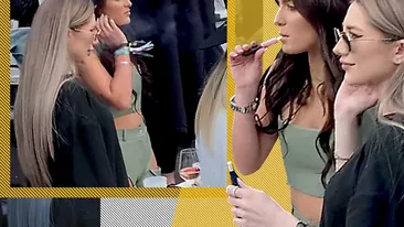 Când Mario Fresh rămâne acasă, iubita dansează singură pe lângă masă. Alexia, mama ta știe că fumezi?