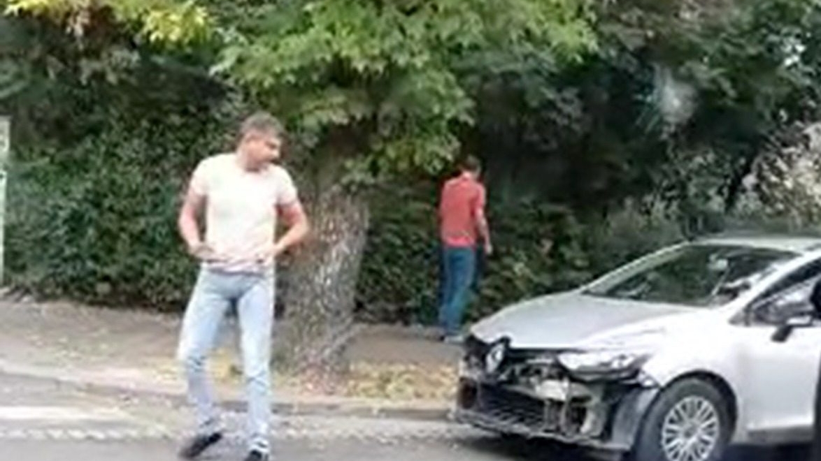 VIDEO. Cristian Boureanu, accident de mașină în centrul Bucureștiului