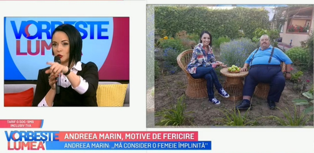 A purtat o ţinută neobişnuită pentru stilul ei: „Mergi la schit?”. Andreea Marin „se încuscreşte” cu fostul ei coleg, Cove: „Merg relaţiile cu băieţii mai mici”