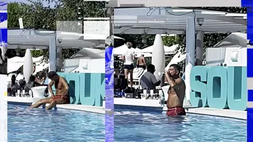 Cristian Boureanu și-a „înecat” amarul după despărțirea de Laura Dincă! A sorbit din șampanie și a admirat un cuplu minute în șir