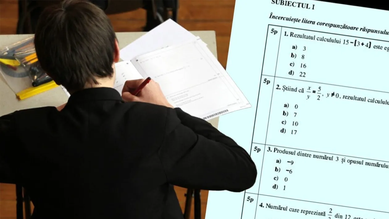 Subiecte matematică Evaluarea Națională 2025 | Exercițiul care a dat bătăi de cap elevilor