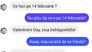 Bancul zilei, 14 februarie | Ce faci de Valentine's Day?