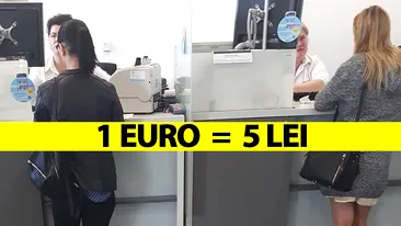 Dezastru la cursul valutar în România: 1 Euro = 5 lei
