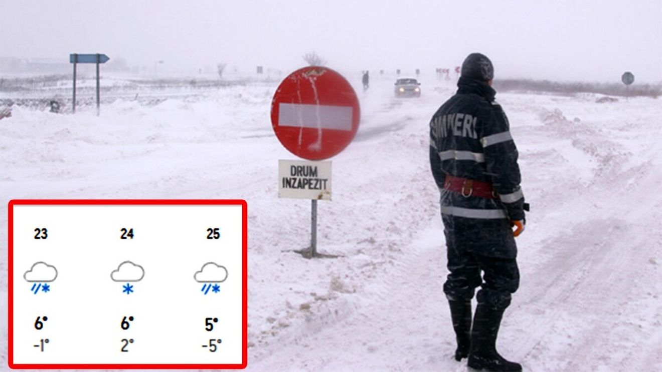 Orașele din România în care începe să ningă încă din noiembrie, potrivit meteorologilor Accuweather